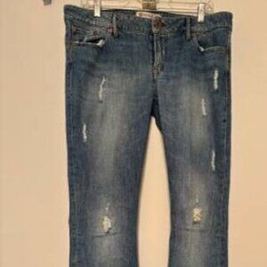 Sheryl Crow Bootheel Trading Co Missouri Flare Blue Jeans Size 32/34